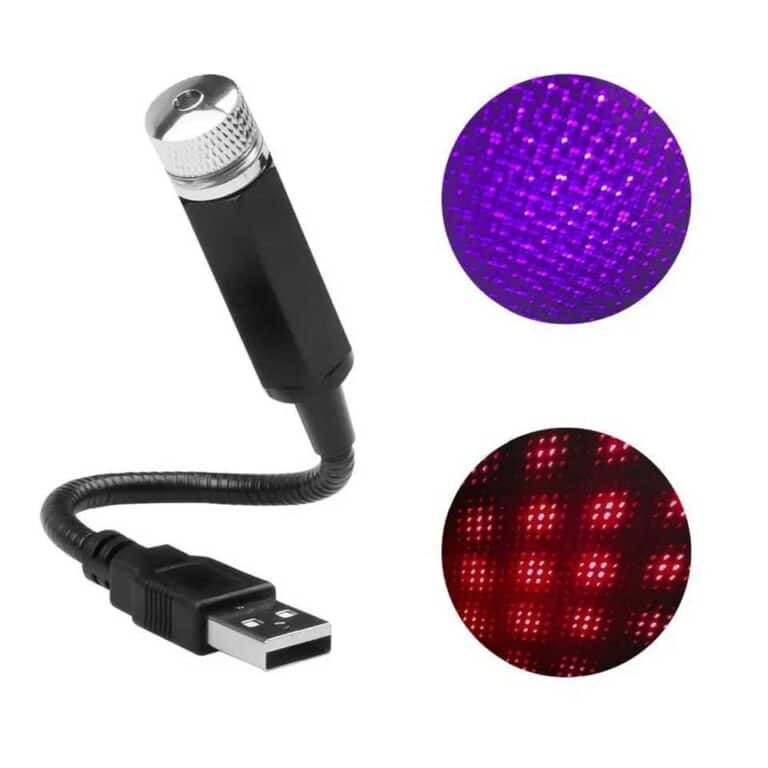 Lampe LED USB pour intérieur de voiture