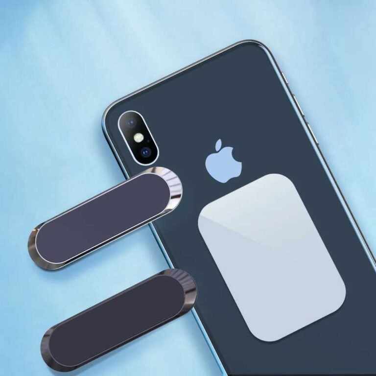 Support de téléphone magnétique de voiture avec tige plate