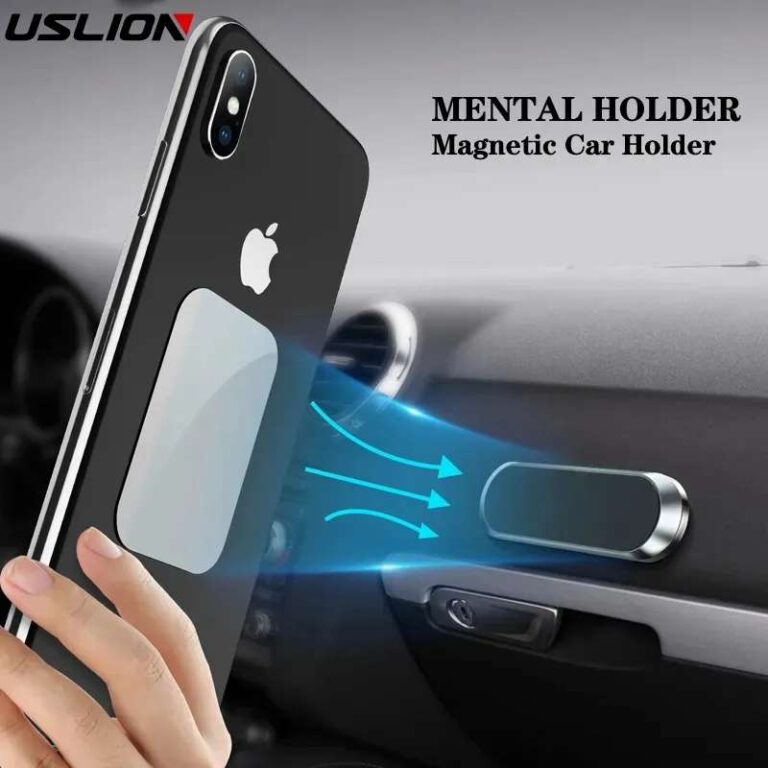Support de téléphone magnétique de voiture avec tige plate
