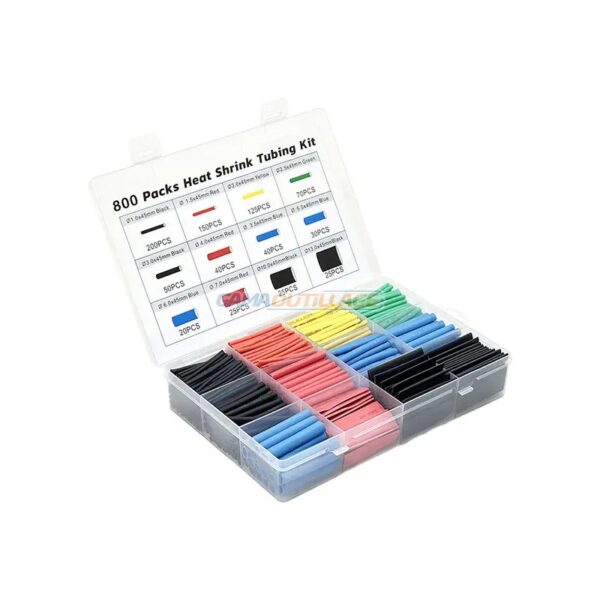 Gaine thermorétractable de tube d'isolation 780Pcs