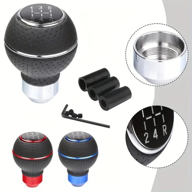 Pommeau de levier de vitesse universel en aluminium 5 vitesses