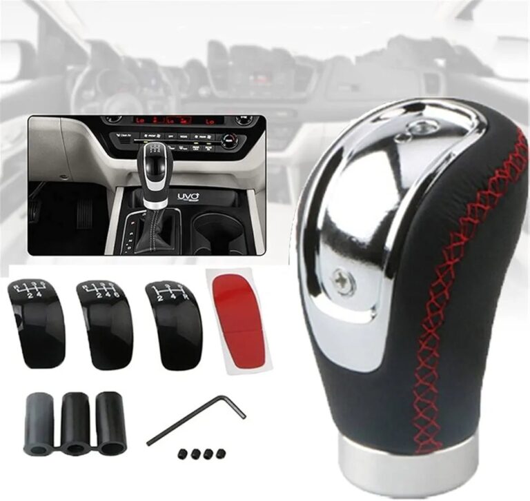 Pommeau de Levier de Vitesse en Cuir PU Universel 5/6 Vitesses