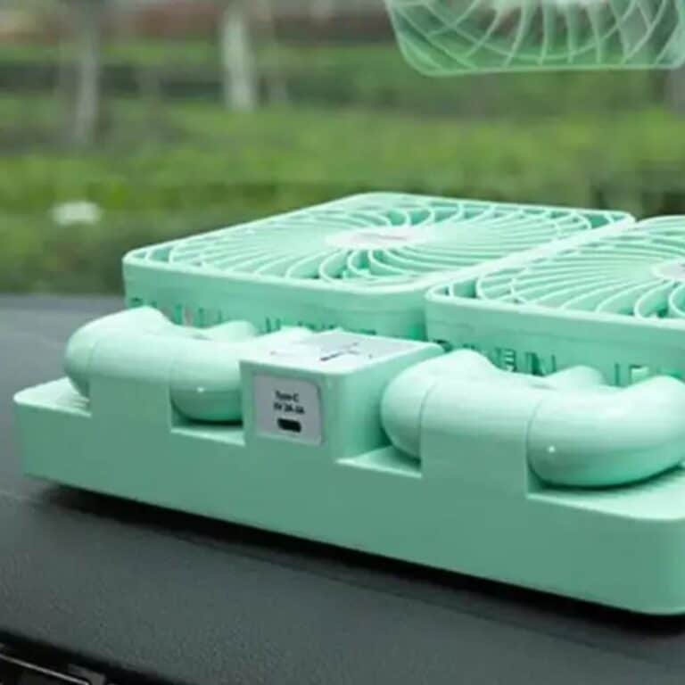 Ventilateur double tête à énergie solaire