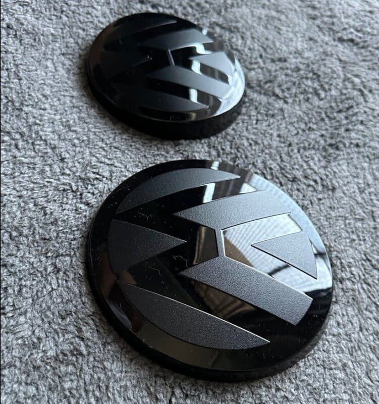 Logo VW Black Black Avant&Arrière