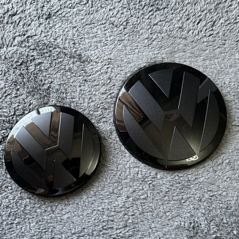 Logo VW Black Black Avant&Arrière