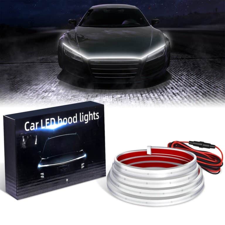 Bande lumineuse pour capot de voiture de 1,8m (blanc)