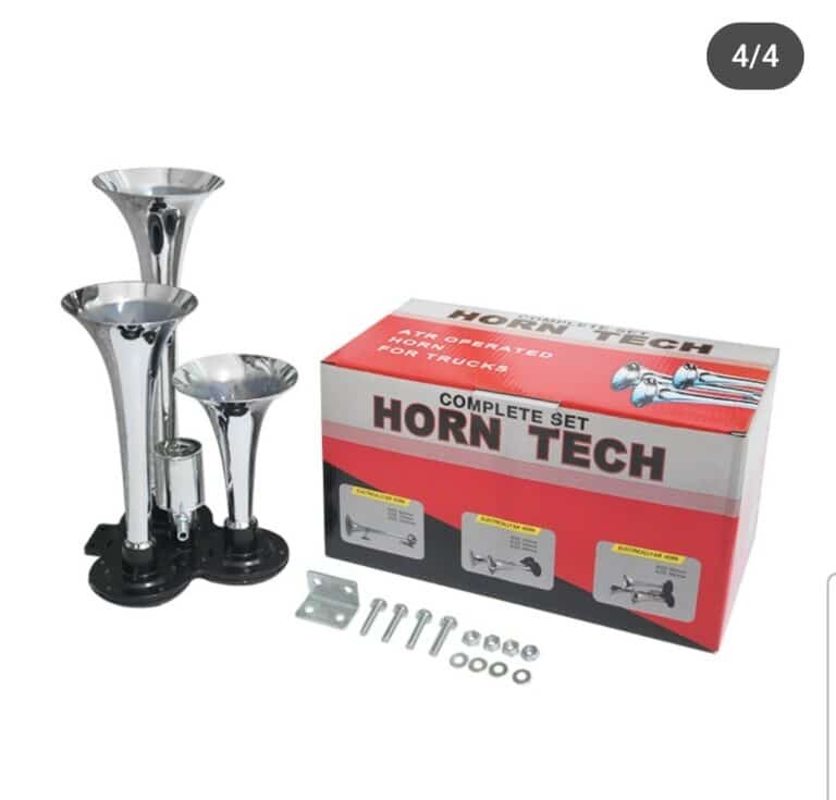 Klaxon à air de 3 trompettes 12/24V pour voitures, camions, bateaux, motos