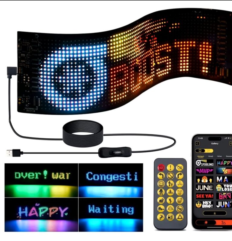 Panneau lumineux LED pour vitre arrière USB 5 V