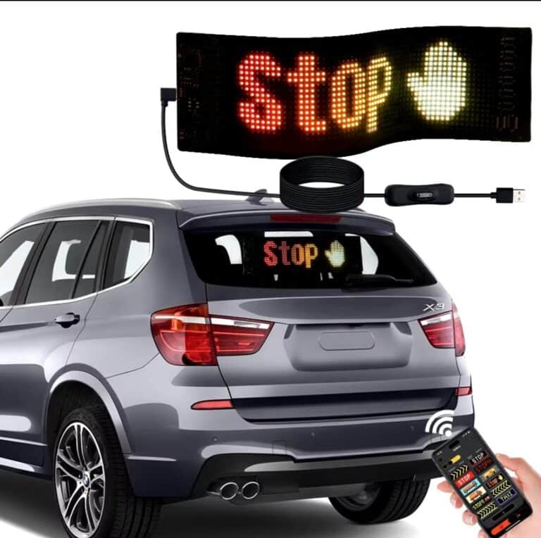 Panneau lumineux LED pour vitre arrière USB 5 V