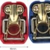 Lot de 2 Cosses Batterie Serrage Rapide, Libération Rapide 12V