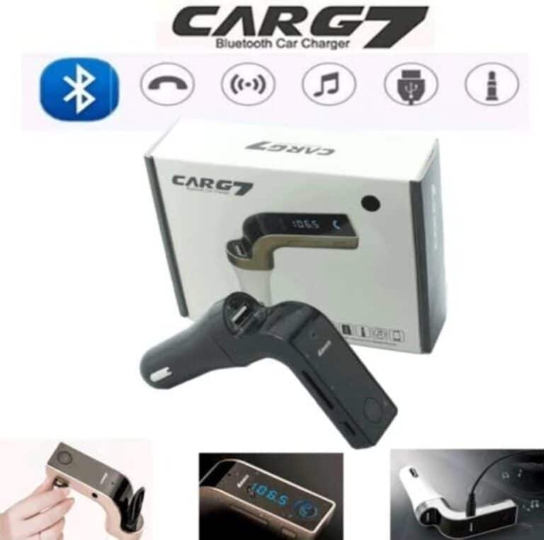 Chargeur et transmetteur FM via Bluetooth avec port USB pour entrée auxiliaire MP3 3,5 mm