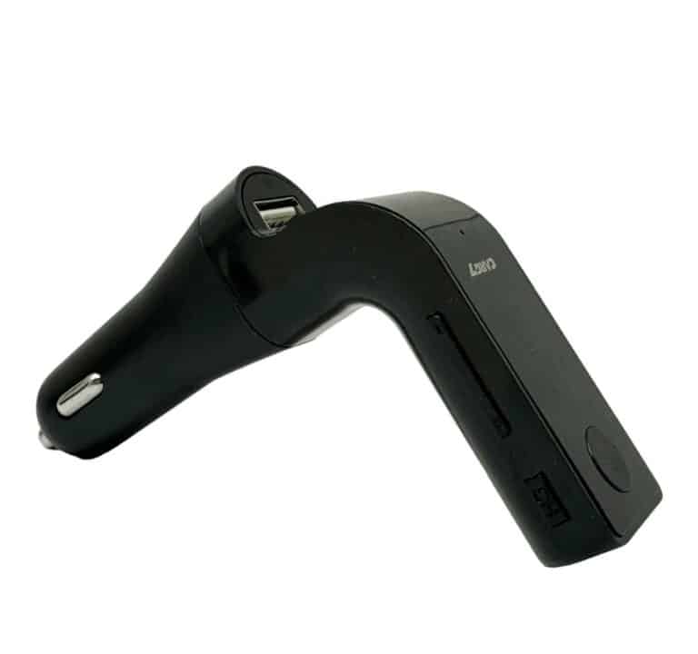 Chargeur et transmetteur FM via Bluetooth avec port USB pour entrée auxiliaire MP3 3,5 mm