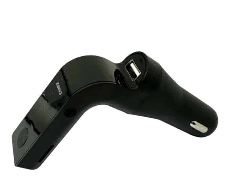 Chargeur et transmetteur FM via Bluetooth avec port USB pour entrée auxiliaire MP3 3,5 mm