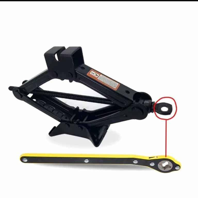 Clè à cliquet pour cric voiture