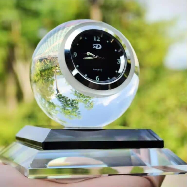 Parfum Boule De Cristal Montre Horloge Décoration de Voiture
