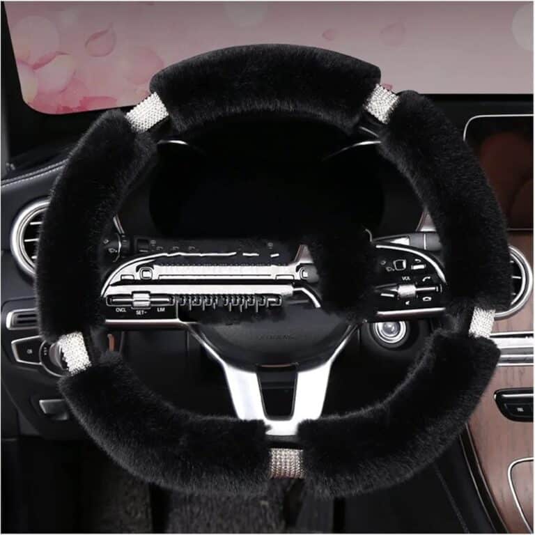 Couvre Volant Peluche Antidérapant