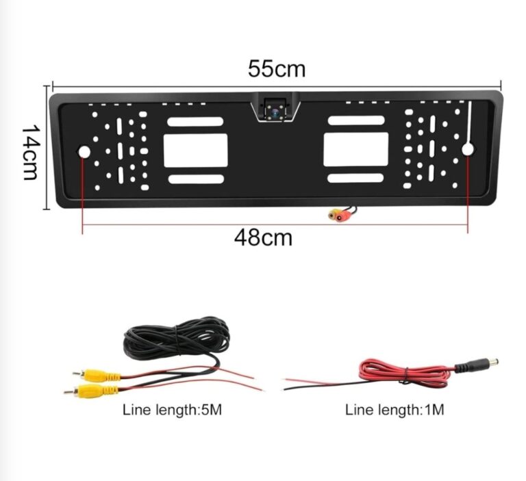 Caméra de recul pour plaque d'immatriculation de voiture