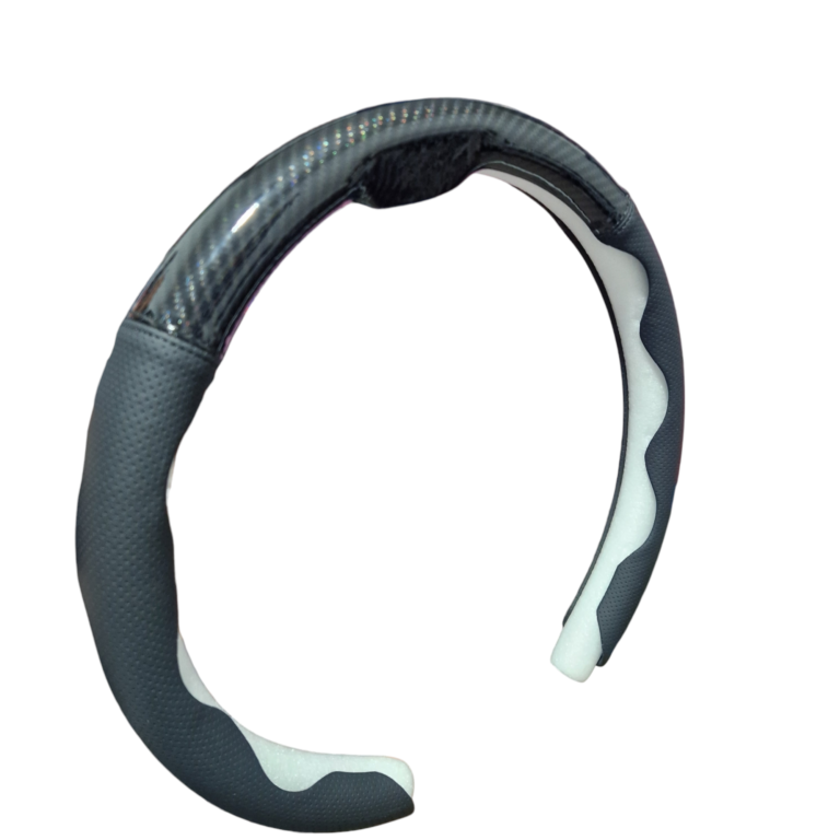 Couvre Volant En Cuir & Carbon