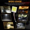 10Pcs Lampe Panneau de toit intérieure de voiture T10 12V