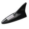 Antenne LED forme requin à energie solaire Noir