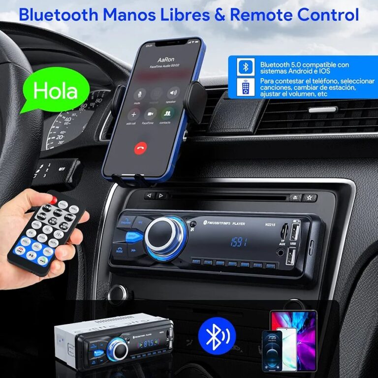 Poste Radio Voiture Bluetooth Mains Libres
