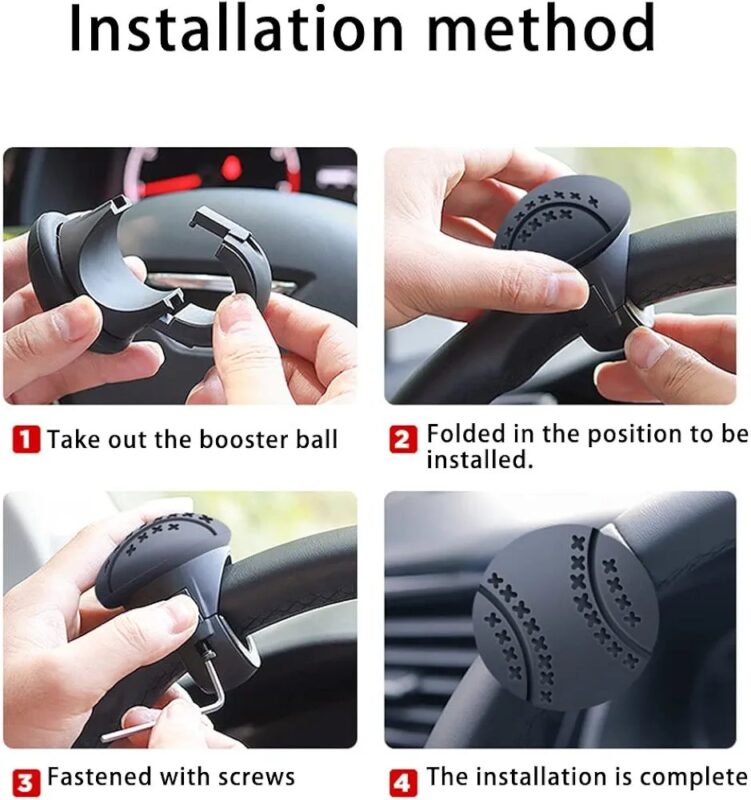 Poignée de volant en silicone à 360 degrés