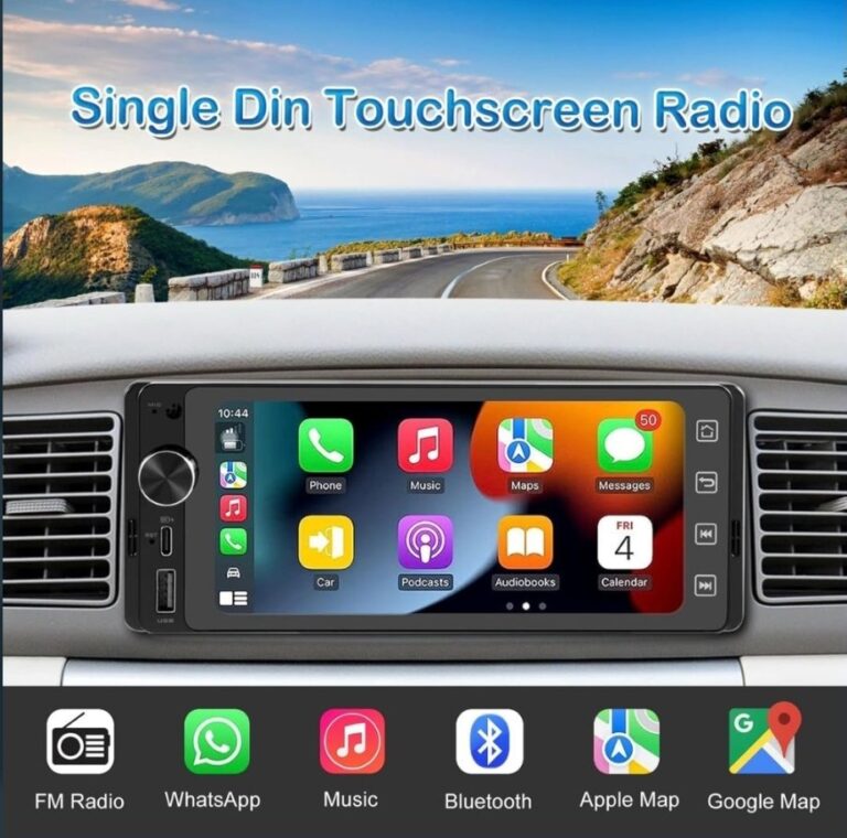 Autoradio avec Écran Tactile 6,2" et CarPlay/Android Sans Fil