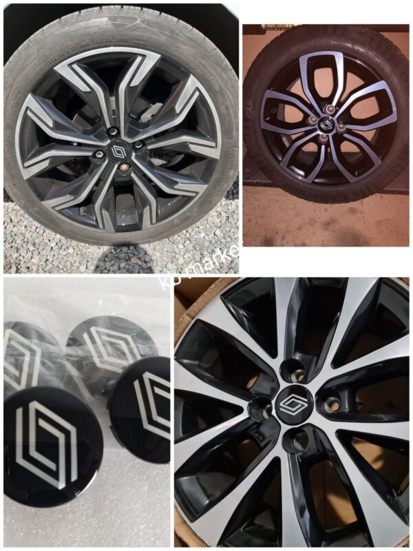 Capuchon central de moyeu de roue de voiture 4Pcs 60mm