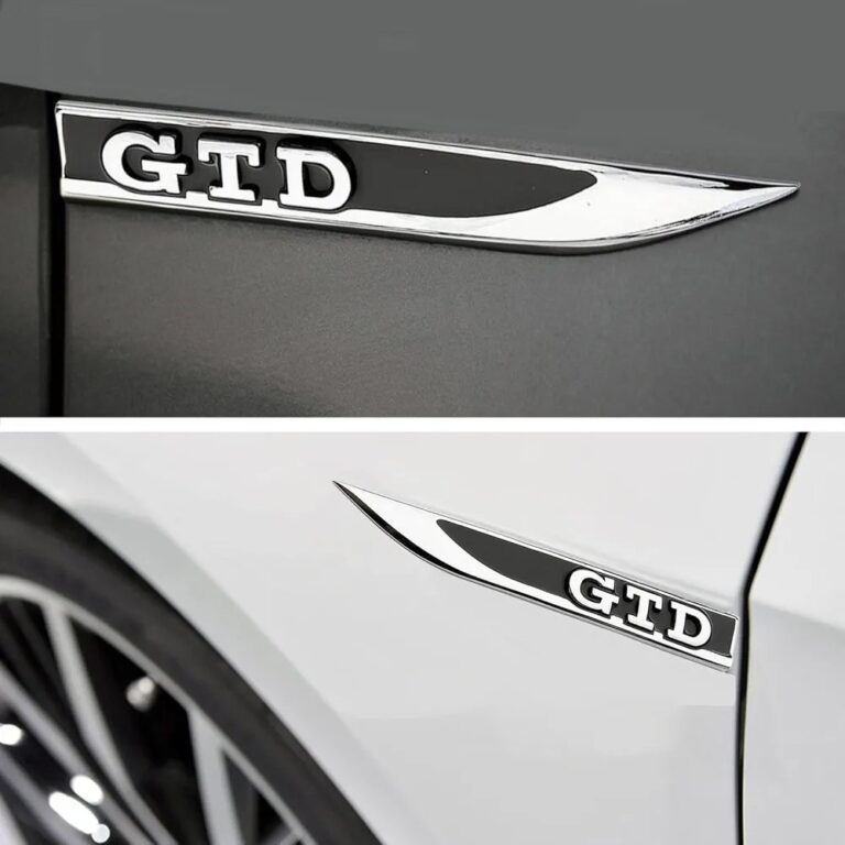 Autocollant d'aile voiture en métal logo 3D