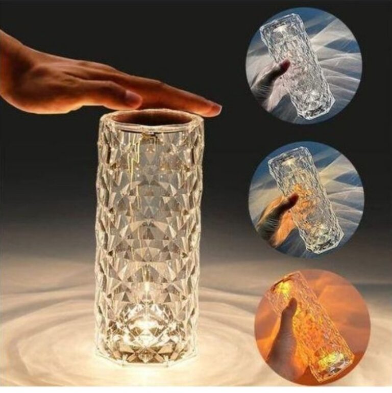 Lampe de Table Led en Cristal