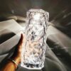 Lampe de Table Led en Cristal