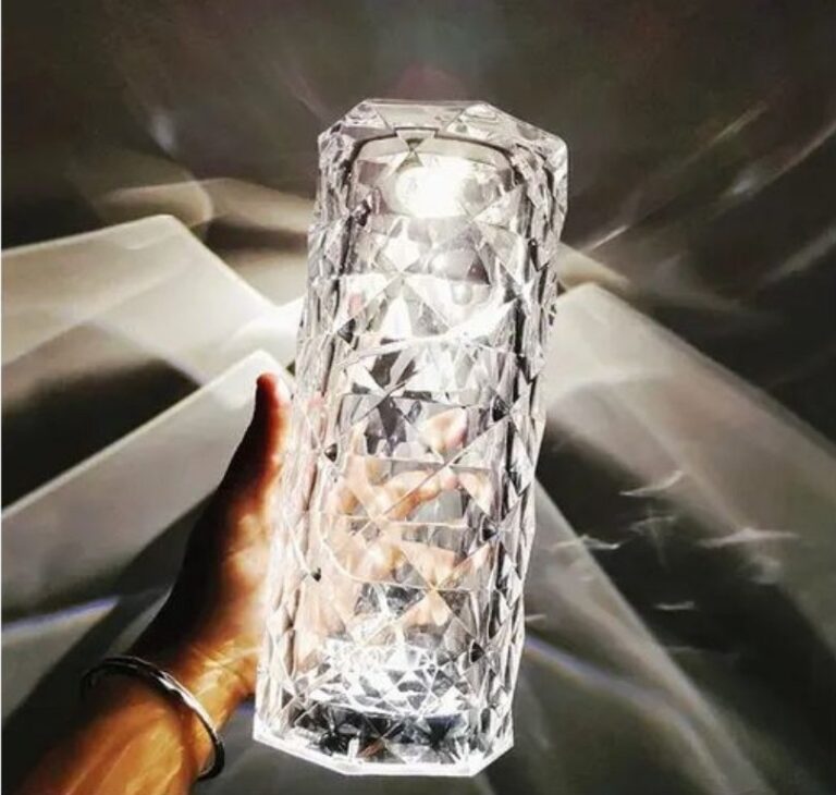 Lampe de Table Led en Cristal