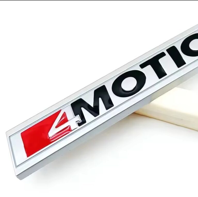 Badge Autocollant 4MOTION Noir/Gris