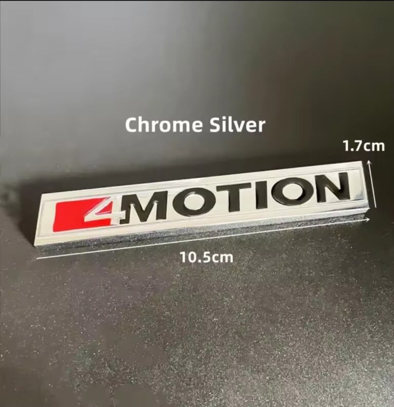 Badge Autocollant 4MOTION Noir/Gris