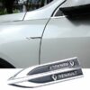 Autocollant d'aile voiture en métal logo 3D