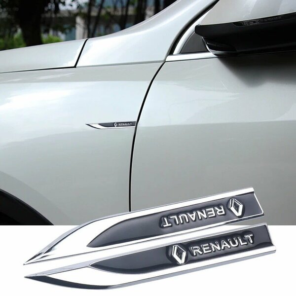 Autocollant d'aile voiture en métal logo 3D
