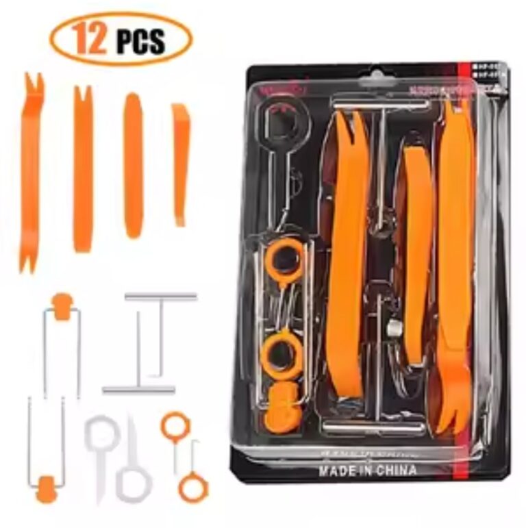 Outils de démontage Radio - Clé d'autoradio - Extracteur de panneau 12Pcs
