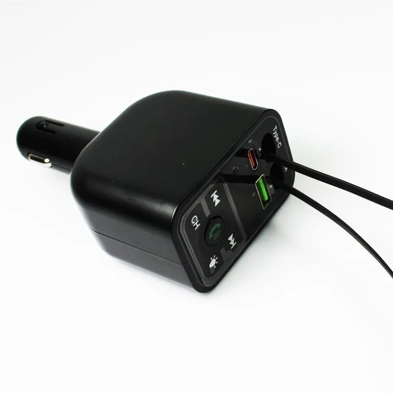Bluetooth et Chargeur de Voiture Fast  Rétractable 4en1 120 W