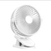 Ventilateur portable à pince  chargement USB avec LED