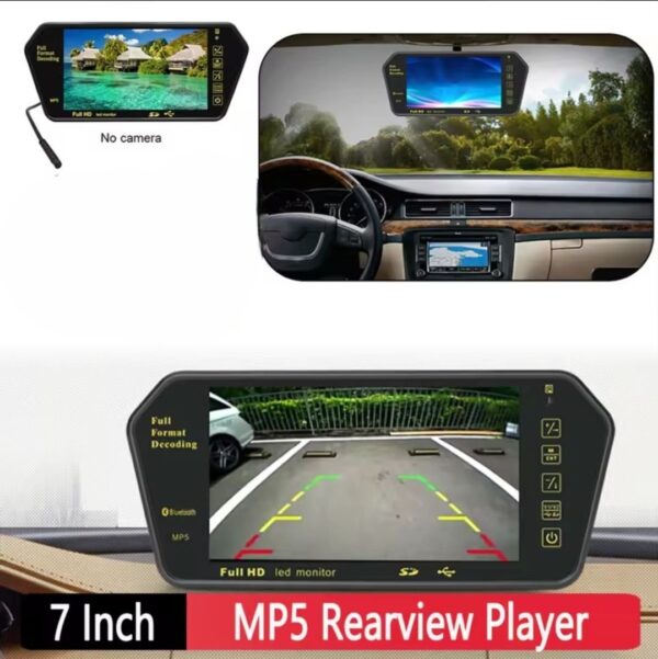 Moniteur de rétroviseur Full HD 7 pouces