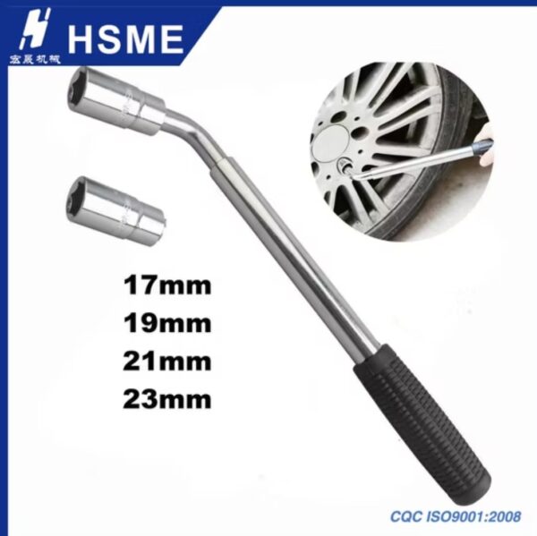 Clé démonte-roue télescopique 6 pans  17-19 / 21-23mm