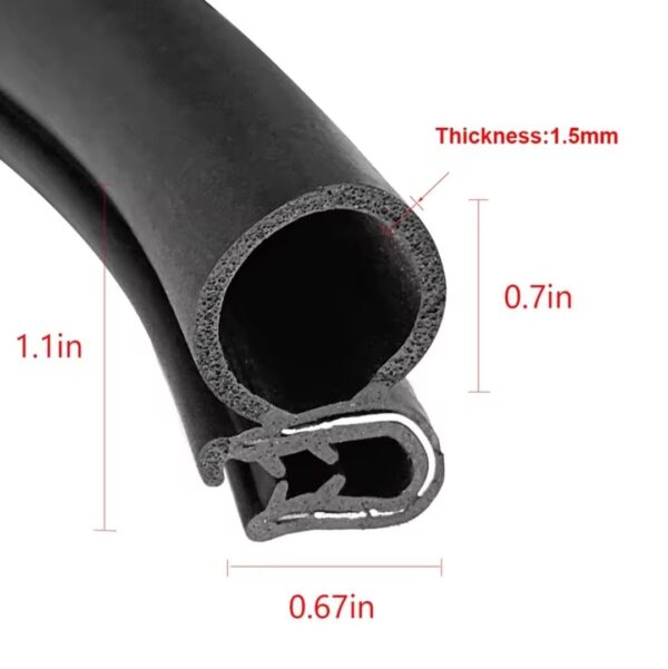Joint d'étanchéité en caoutchouc pour portière de voiture 3 mètres