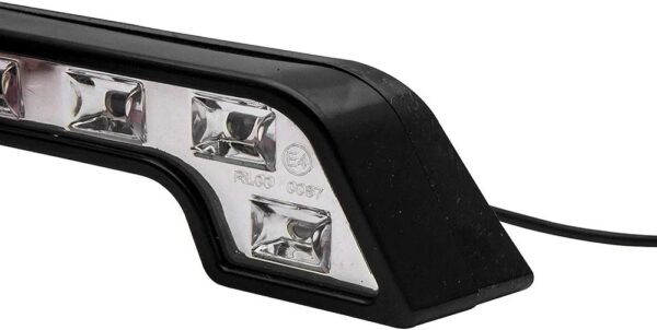 Lot de 2 feux de jour 6 LED pour voiture - Blanc - 12V