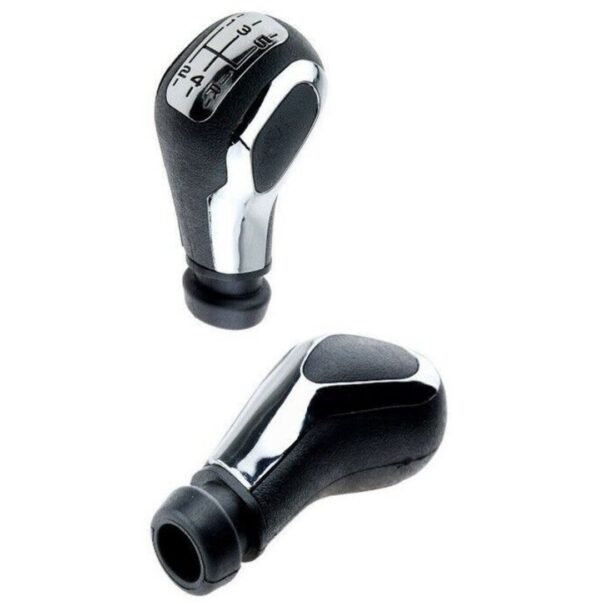 Pommeau de Vitesse Générique compatible Peugeot noir/chrome