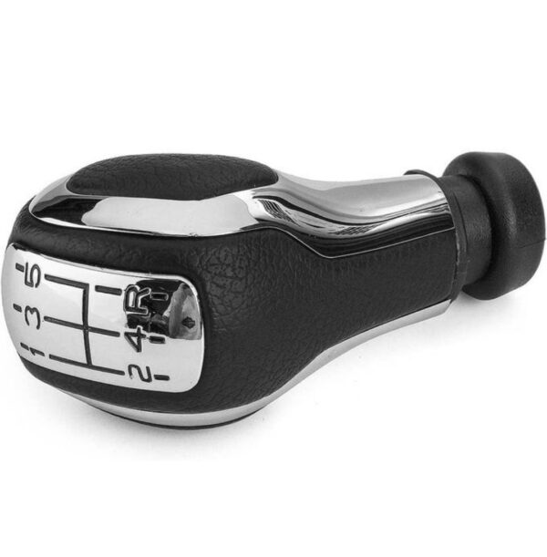 Pommeau de Vitesse Générique compatible Peugeot noir/chrome