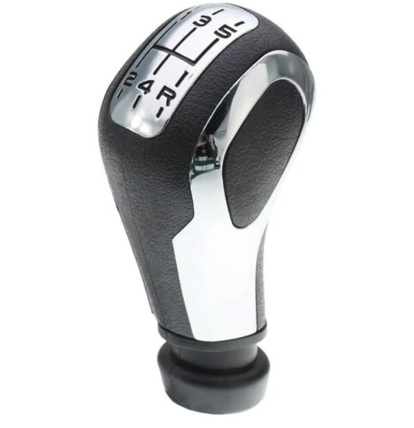 Pommeau de Vitesse Générique compatible Peugeot noir/chrome