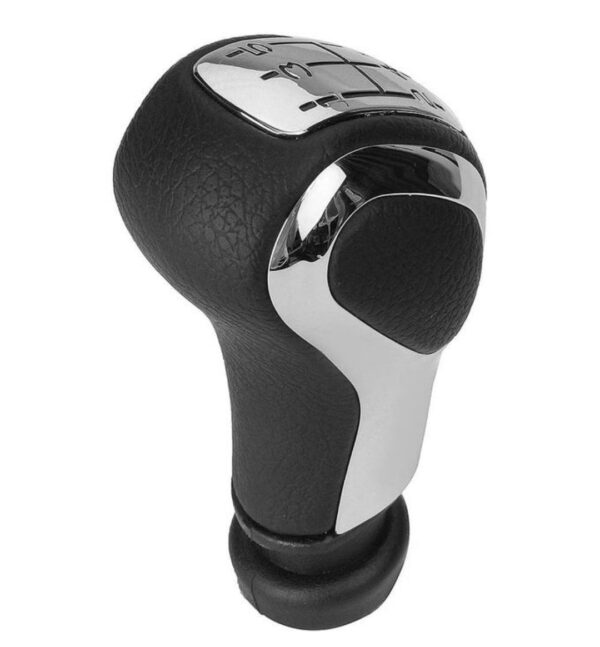 Pommeau de Vitesse Générique compatible Peugeot noir/chrome