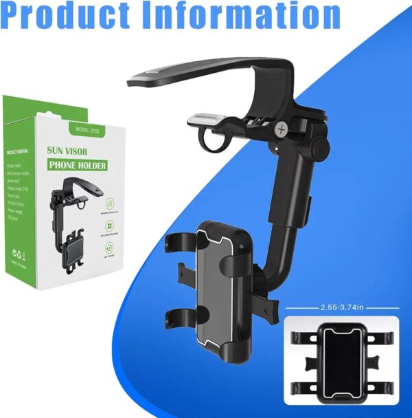 Support De Téléphone Pare-soleil