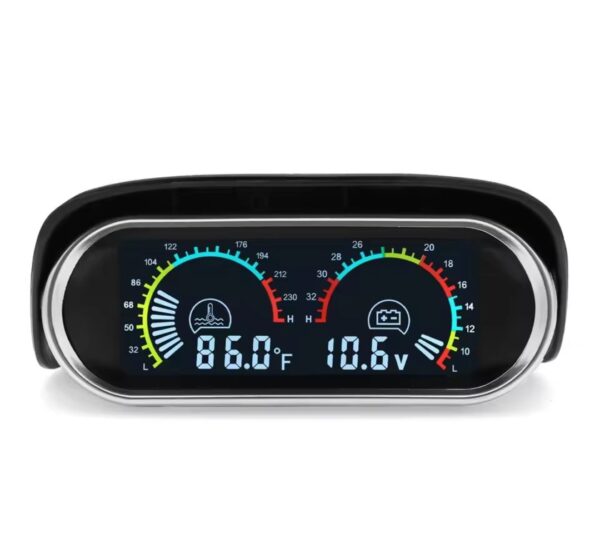 Jauge de température d'eau et voltmètre numérique