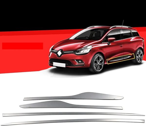 Bandes de Porte latérales en Acier Inoxydable Clio 4